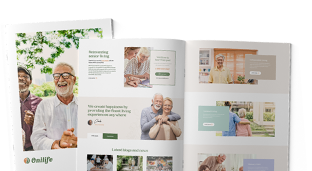 Seniors engaging in joyful activities, showcasing community and companionship, representing the vibrant lifestyle options at Dorset Place Senior Living.